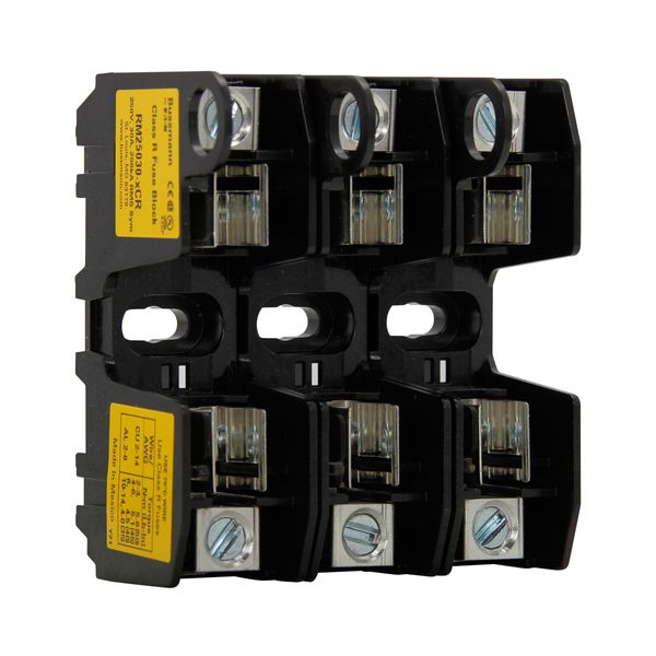 Eaton Bussmann Series RM modular fuse block, 250V, 0-30A, Box lug, Three-pole image 6
