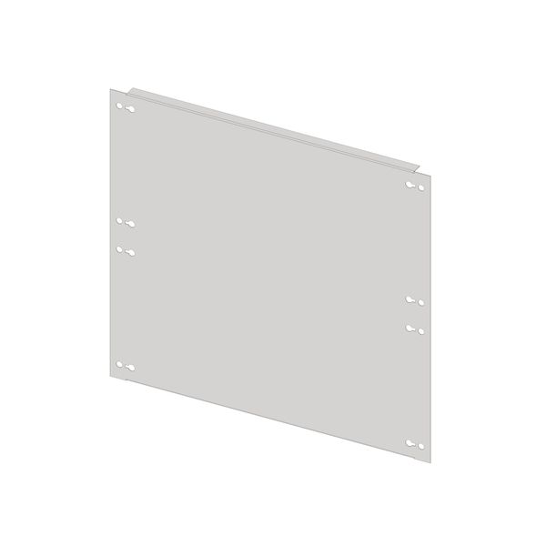 Blind front plate 2B10 in sheet steel image 1