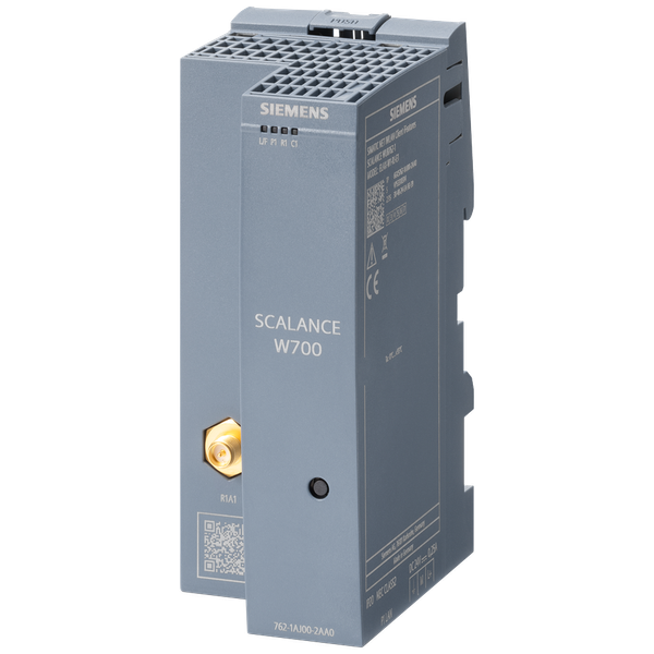 IWLAN client, SCALANCE WUB762-1, 1 radio, 1 R-SMA antenna port, IEEE 802.11ax, 2.4/5 GHz, gross data rate 601 Mbps, 1x RJ45 max. 1000 image 1