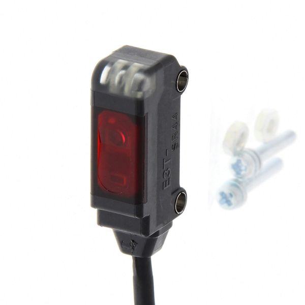 Photoelectric sensor, retro-reflective, miniature side view, 200mm, NP image 2