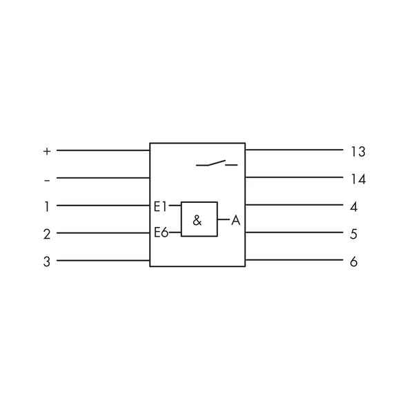 AND gate module with 6 inputs light gray image 5