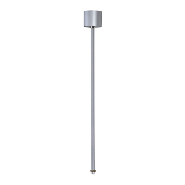 EUTRAC pendant rod fixed for 3-phase track, 60cm, silvergrey image 1