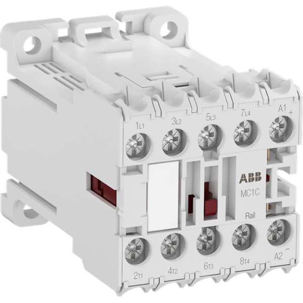 MC1C400ARWDD-RAIL Mini Contactor 17 ... 30 V DC - 4 NO - 0 NC - Ring-Tongue Terminals image 3