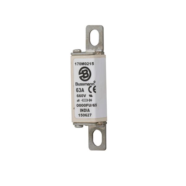 Fuse-link, high speed, 63 A, AC 660 V, size 0000, 18 x 19 x 80 mm, aR, UL image 13