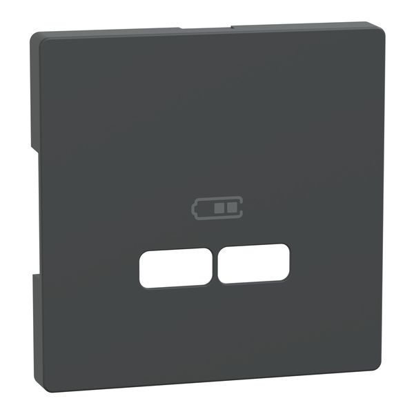 System Design central plate USB charger anthracite image 3