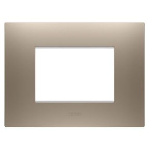 EGO PLATE - IN PAINTED TECHNOPOLYMER - 3 MODULES - LIGHT BRONZE - CHORUSMART image 1