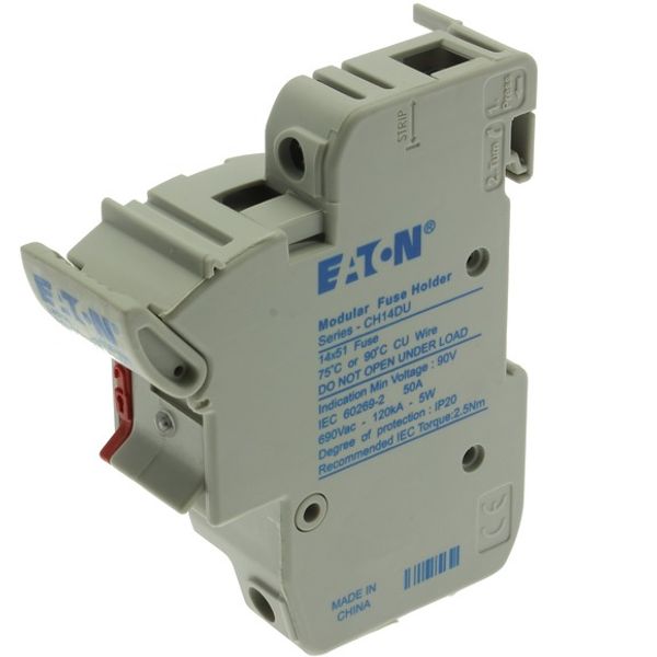 Fuse-holder, low voltage, 50 A, AC 690 V, 14 x 51 mm, 1P, IEC, With indicator image 3