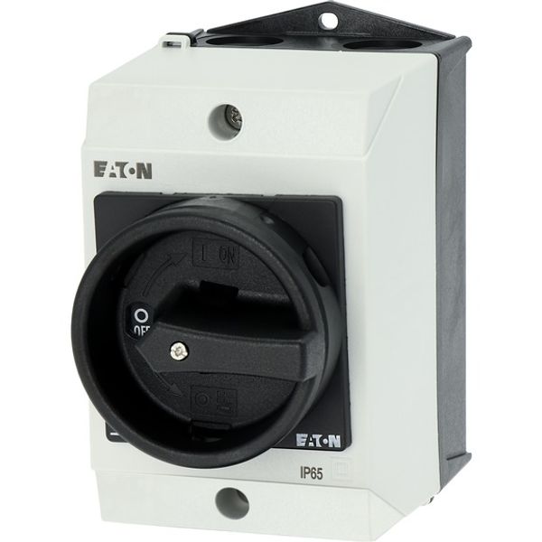 Main switch, T0, 20 A, surface mounting, 3 contact unit(s), 3 pole + N, 1 N/O, 1 N/C, STOP function, With black rotary handle and locking ring, Lockab image 5