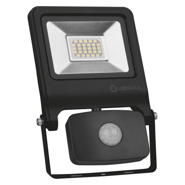 FLOODLIGHT VALUE SENSOR 20 W 4000 K IP44 BK image 1