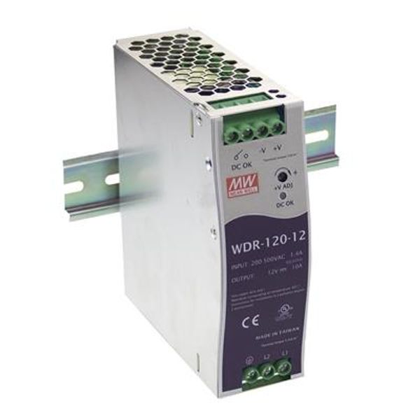 Pulse power supply unit 12V 10A DIN rail image 1