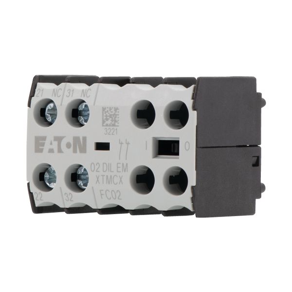 Auxiliary contact module, 4 pole, 3 N/O, 1 NC, Front fixing, Screw terminals, DILE(E)M, DILER image 6