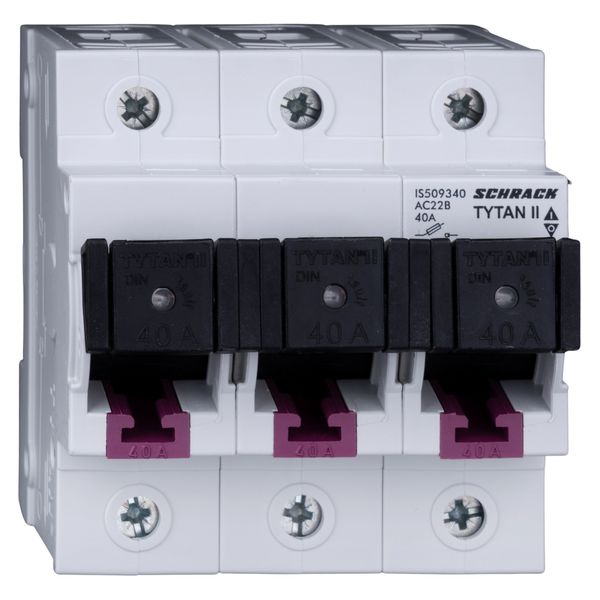 TYTAN II, D02 Fuse switch disconnector, 3-pole, complete 40A image 1