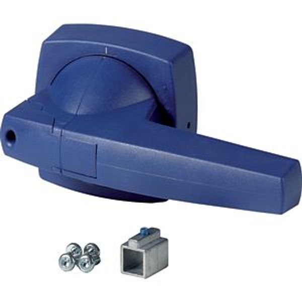 Rotary handle, 6mm, for mounting shroud, blue image 2