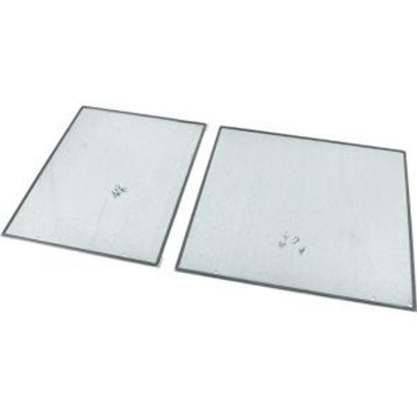 Bottom plate, galvanized, for WxD=800x600mm, divided 4/4 image 2