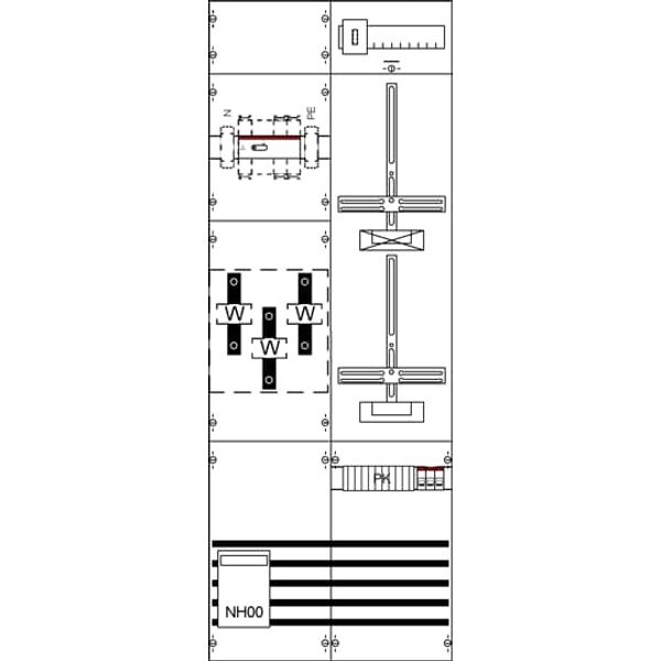 KA4266 Measurement and metering transformer board, Field width: 2, Rows: 0, 1350 mm x 500 mm x 160 mm, IP2XC image 5