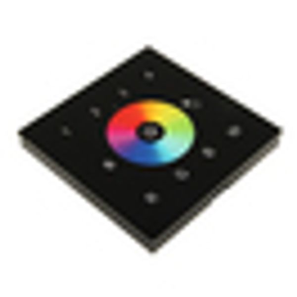 LED RF WiFi Controller Touch RGBW - 4 Zones - black image 2