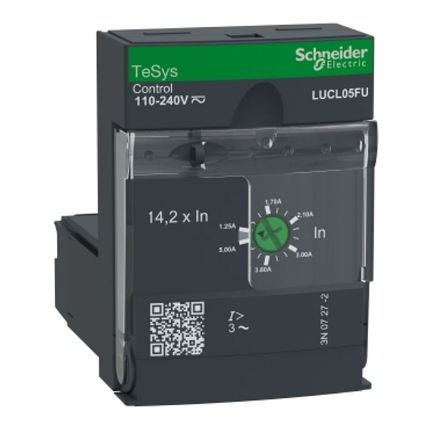 Standard control unit, TeSys Ultra, 1.25-5A, 3P motors, magnetic protection, coil 110-240V AC/DC image 4