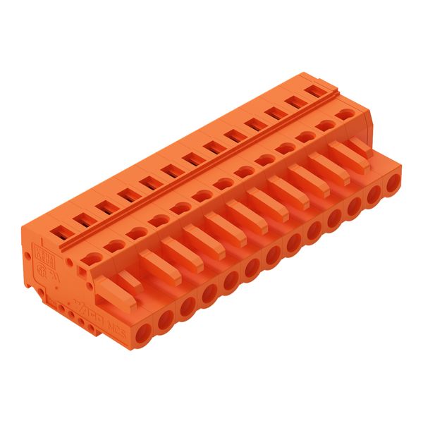 1-conductor female connector CAGE CLAMP® 2.5 mm² orange image 1