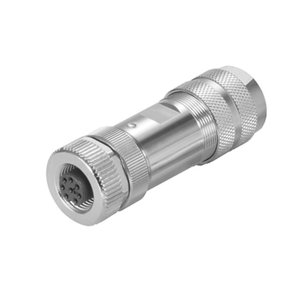 Round plug (field customisable), Screw connection, M12, 6 - 8 mm, Numb image 1