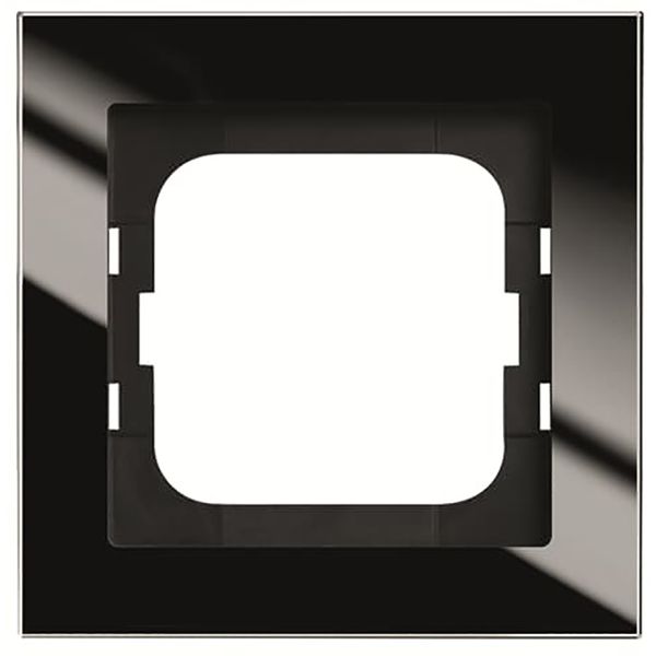 1721-245 Cover Frame Busch-axcent® glass black image 1