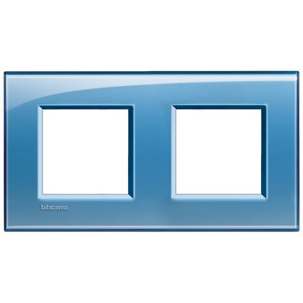 LL - cover plate 2x2P 71mm deep blue image 2