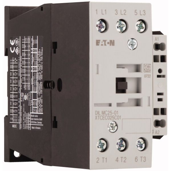 Contactor, 3 pole, 380 V 400 V 11 kW, 1 NC, 48 V 50 Hz, AC operation, Spring-loaded terminals image 4