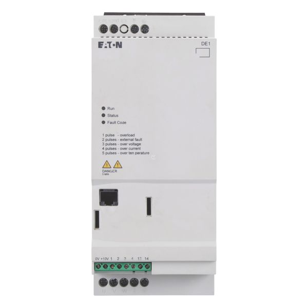 Variable speed starter, Rated operational voltage 230 V AC, 1-phase, Ie 9.6 A, 2.2 kW, 3 HP, Radio interference suppression filter image 10