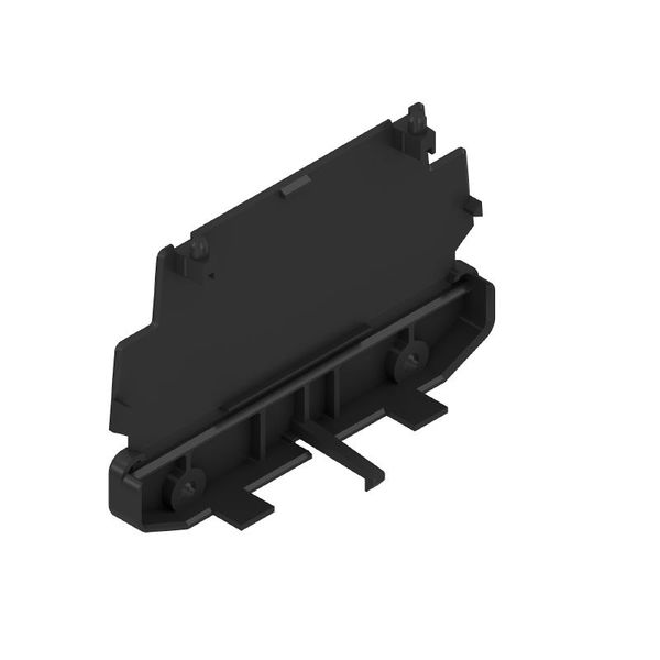 End plate, IP20 in installed state, PA 66, black, Width: 27.2 mm image 1