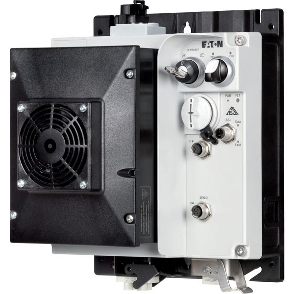 Speed controllers, 8.5 A, 4 kW, Sensor input 4, 180/207 V DC, AS-Interface®, S-7.4 for 31 modules, HAN Q4/2, with manual override switch, with fan image 10