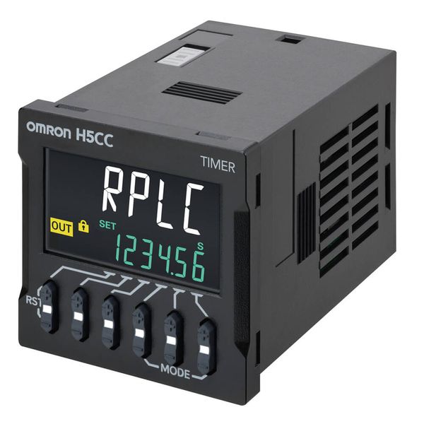 Timer, plug-in, 11-pin, DIN 48x48 mm, standard type, No-voltage (NPN) image 1