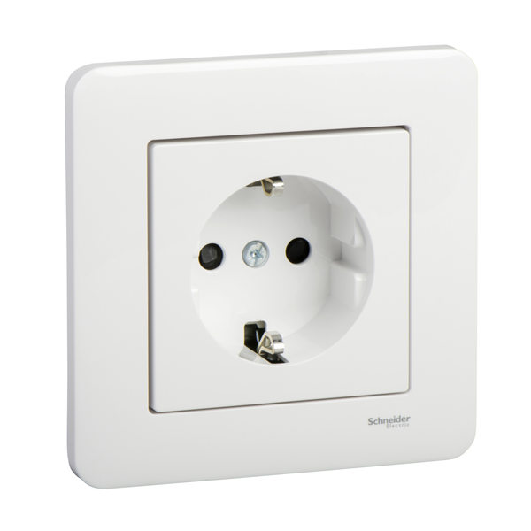 Exxact Primo complete single socket-outlet earthed screwless white image 4