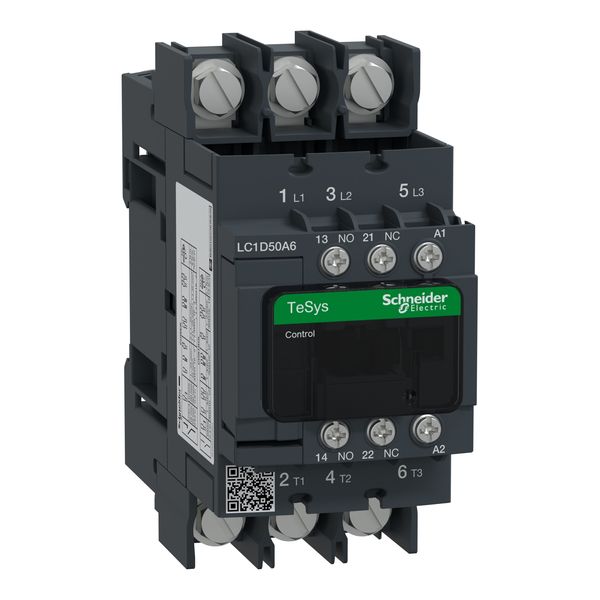 TeSys Deca contactor - 3P(3 NO) - AC-3/AC-3e - = 440 V 50 A - 24 V AC 50/60 Hz coil image 4