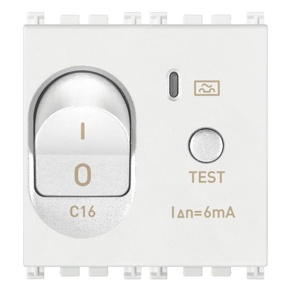 1P+N C16 RCBO 120-230V 6mA white image 1