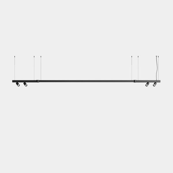 Lineal lighting system Apex Lineal Pendant 3180mm 4 Spots 52mm 72W LED neutral-white 4000K CRI 90 ON-OFF Black IP20 3940lm image 1