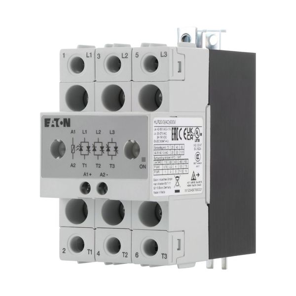 Solid-state relay, 3-phase, 20 A, 42 - 660 V, AC/DC image 5