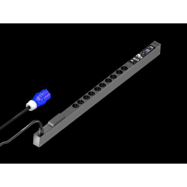 PDU metered plus, 16 A/230 V, 1~,CEE 7/3: 10 x earthing-pin image 1