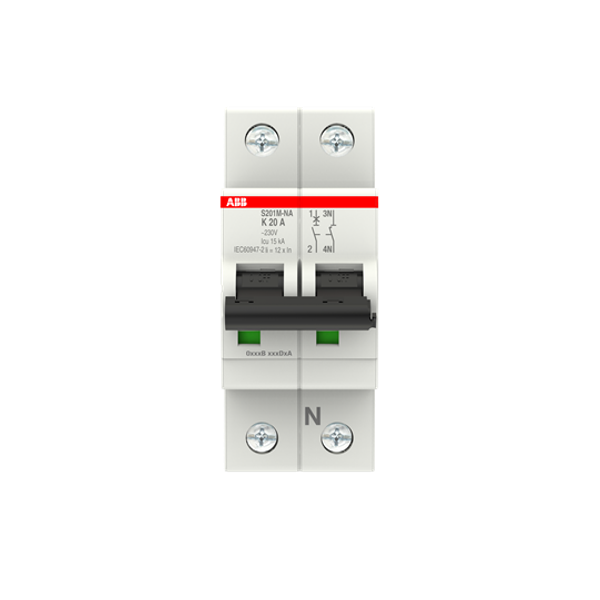 S201M-K20NA Miniature Circuit Breaker - 1+NP - K - 20 A image 3