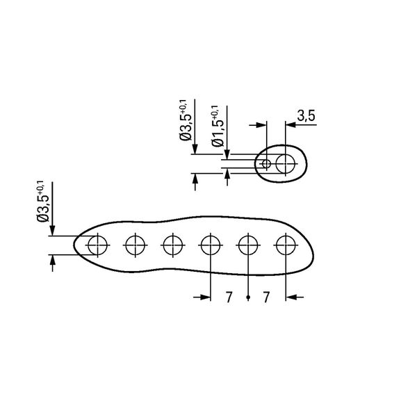 1-conductor male connector Push-in CAGE CLAMP® 1.5 mm² light gray image 2