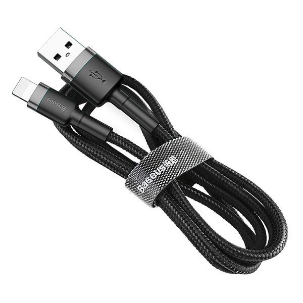 Cable USB2.0 A plug - IP Lightning plug 3.0m Cafule grey+black BASEUS image 1