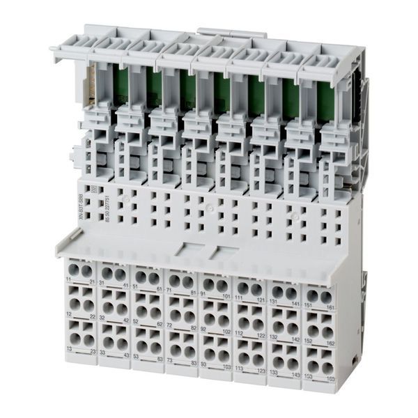 Base module block XI/ON, tension spring, 3 connection levels image 4