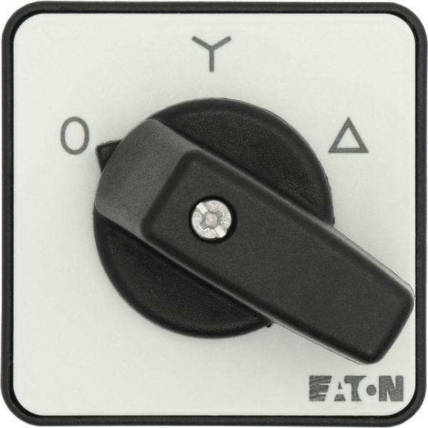 Star-delta switches, T0, 20 A, flush mounting, 4 contact unit(s), Contacts: 8, 60 °, maintained, With 0 (Off) position, 0-Y-D, Design number 8410 image 32