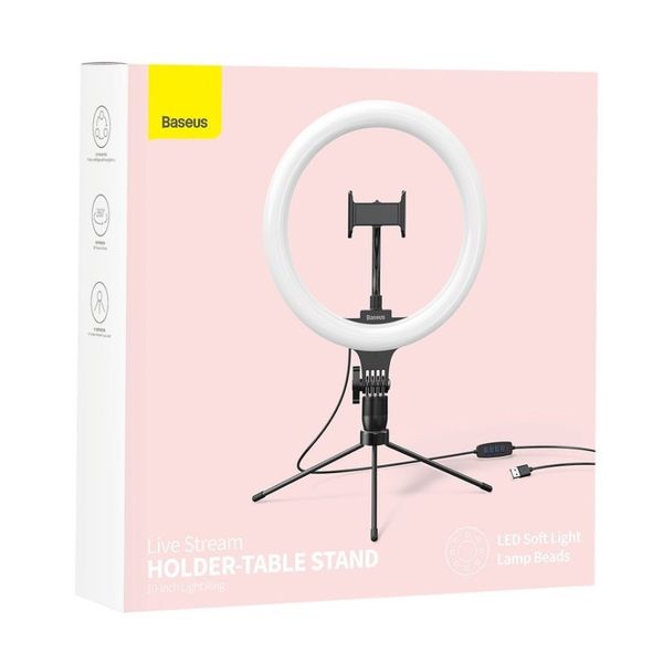 Tripod - Holder for Selfies with 10" LED Ring Light image 6