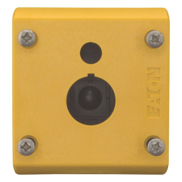 Surface mounting enclosure, 1 mounting location, yellow cover, for illuminated ring image 9