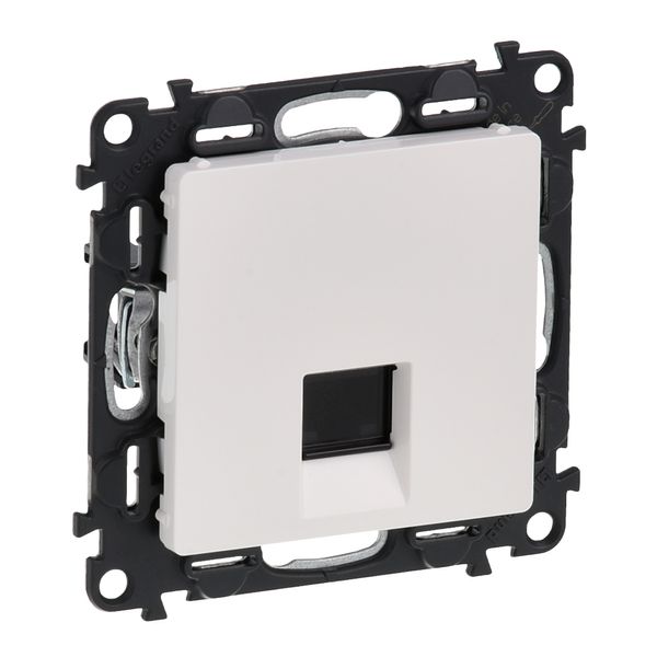 RJ45 socket Valena Life category 6 STP with cover plate white image 1