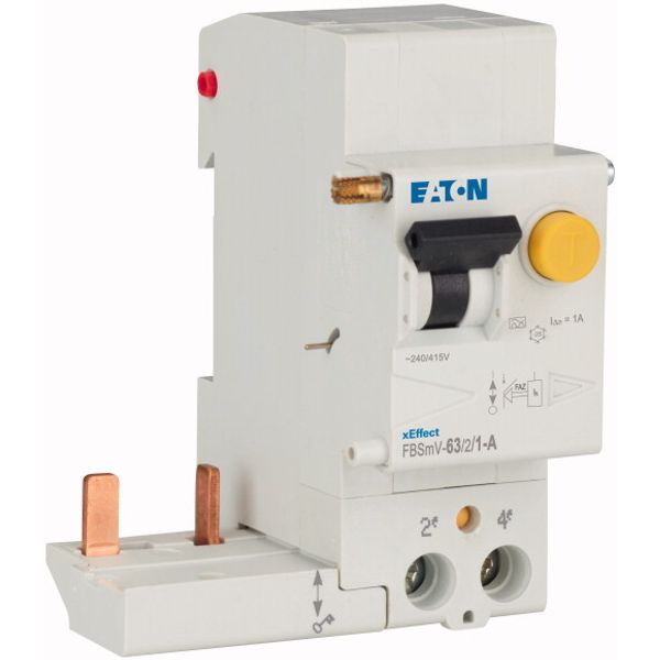 Residual-current circuit breaker trip block for FAZ, 63A, 2p, 1000mA, type A image 4