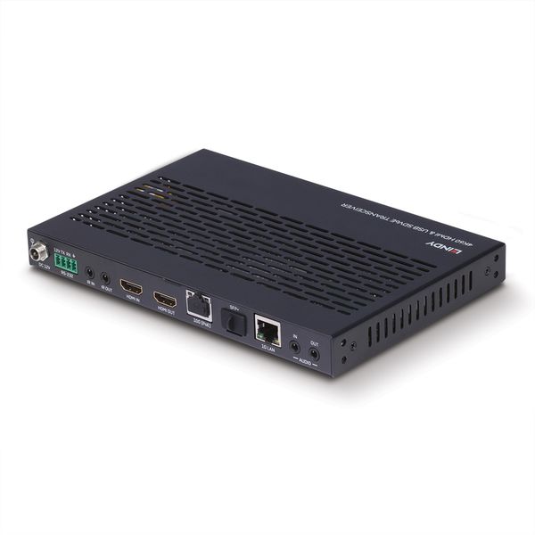 4K60 HDMI & USB SDVoE Extender - Transceiver Extends 4K60 HDMI®, USB, Audio, IR and RS232 signals over a 10G copper or fiber Network Switch image 1