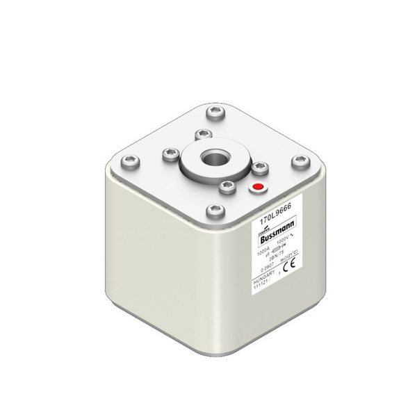 Fuse-link, high speed, 1000 A, AC 1000 V, Size 3, 76 x 76 x 75 mm, aR, IEC, single indicator image 14