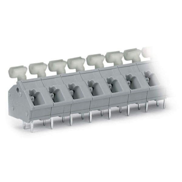 PCB terminal block push-button 2.5 mm² gray image 2