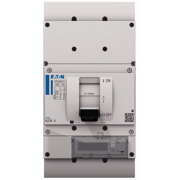NZM4 PXR25 circuit breaker - integrated energy measurement class 1, 1600A, 3p, Screw terminal, withdrawable unit image 1