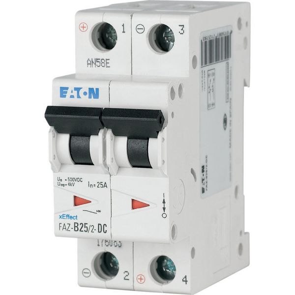 Miniature circuit breaker (MCB), 2 A, 2p, characteristic: B, DC image 4